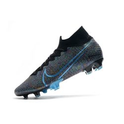 Zapatos Nike Mercurial Superfly 7 Elite DF FG Longitud de onda Negro Azul_6.jpg